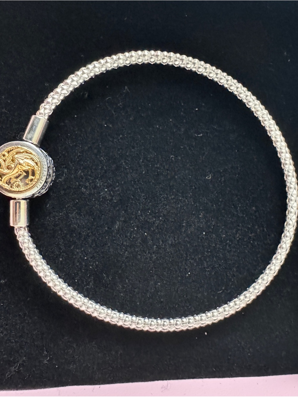 Game of thrones house sigil clasp pandora moments studded chain bracelet - Picture 3 of 5